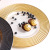 Glass Plate Golden Edge Texture European Retro Plate Tray Household Salad Dish Dessert Plate Western Cuisine Plate