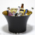 Open Large Thin Waist Stainless Steel Champagne Bucket Large Capacity Party Gathering Beer Drink Horn Shape Ice Bucket