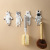 Flexible Flexible Glue Seamless Sticky Hook Kitchen Multi-Function Storage Rack Creative Cartoon Animal Shape Hook