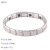 Hot Sale in Europe and America Stainless Steel Germanium Silver Bracelet Titanium Ornament Energy Germanium Bracelet Jewelry