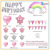 Birthday Balloon Decoration Party Suit Aluminum Film Unicorn Rainbow Horse HAPPY BIRTHDAY Rubber Balloons Sets