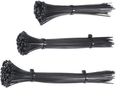 Nylon Cable Tie 15.24cm 20.32cm 25.4cm Length 0.1 "Width Self-Locking Zipper Cable Tie Black