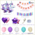 Birthday Balloon Set Party Latex Aluminum Film Macaron Hanging Hanging Flag Unicorn Tassel Heart-Shaped Five-Pointed Star Cross-Border