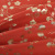 Factory Direct Sales Hot Sale Bronzing Curtain Red Flower High Shading Polyester Twill Curtain Fabric Cross-Border Wholesale