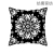 Amazon Hot Home Ins Nordic Style Simple Black and White Pillow Peach Skin Fabric Pillow Cover Back Cushion Lumbar Support Pillow