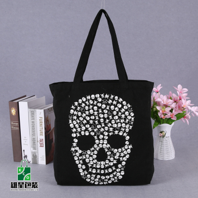 Printed Gift Cotton Bag Customized Student Shoulder Shopping Canvas Bag Advertising Portable Canvas Bag Customized Logo