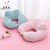 New U-Shape Pillow Customizable Logo Airplane Travel Pillow Protection Cervical Pillow Solid Color Pp Cotton Factory Direct Sales