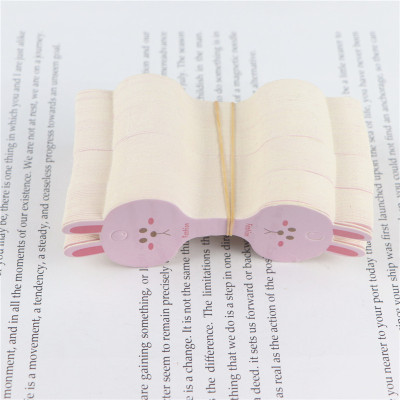 Rabbit Head Printing Card Manufacturer Children's Ornaments Packaging Material Hanging Card Rubber Band Hair Accessories Color Printing