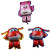 New Super Wings Aluminum Balloon Cartoon Children's Birthday Dress up Aluminum Foil Balloon Wholesale Birthday Party Decoration