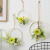 Nordic Instagram Style Wall Decoration Pendant Creative Pendants Living Room Bedroom Room Wall on the Wall Wall Decoration Iron Hoop Flower