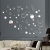 58 DIY Circles Bubble Wall Stickers TV Background Mirror Sticker Home 3D Acrylic Decorative Wall Stickers
