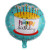 18-Inch round Pink Blue 1-Year-Old Happy Birthday Birthday Cake Aluminum Foil Balloon Wholesale