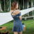 Swimsuit Skirt Split Boxers Two Piece Swimsuit Wireless Cup Lady Sexy Swimsuit with Chest Pad