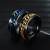 Factory Direct Stainless Steel Chain Rotating Ring Embossed Vacuum Electroplating Men's Ring All Black Fashion Simple Jewelry