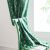 Curtain Finished Green Christmas Gilding Wind Chimes Small Window Kitchen Curtain Half Shade Bay Window