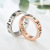 Wish Ring European and American Style Ring Roman Numerals Couple Ring Stainless Steel Ring Cross-Border Hot Accessories