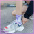 Socks Gradient Dyed Socks  Women's Summer Half Pile Tie-Dyed Tube Socks  Fashion Brand Long Socks  Ins Cotton White Sports Korean