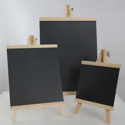 Single-Sided Vertical Wooden Frame Ins Corkboard Kindergarten Photo Wall Message Board Note Board Triangle Blackboard