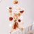 Cross-Border Amazon Wooden Ball Tassel Bear Baby Bedside Pendant Baby Comforter Toys Wholesale Customization