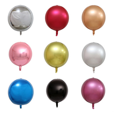 New 22-Inch 4D round Pearlescent Series Carnival Aluminum Foil Balloon Wholesale Birthday Party Decoration