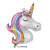 Aluminum Balloon Baby Birthday 1-9 Digital Balloon Wholesale Cartoon Unicorn Rubber Balloons Suit