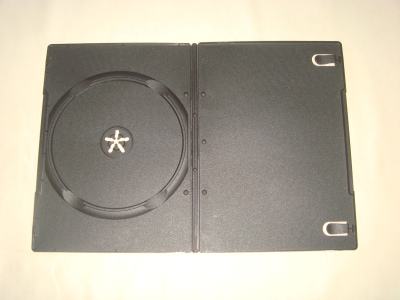 single 7mm black dvd case ,dvd box for machine packing 