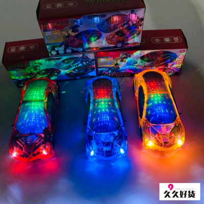 Stall Goods Children Universal Electric Car Music Car Luminous Colorful Car Light Toy Sports Car Wholesale