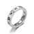 Wish Ring European and American Style Ring Roman Numerals Couple Ring Stainless Steel Ring Cross-Border Hot Accessories