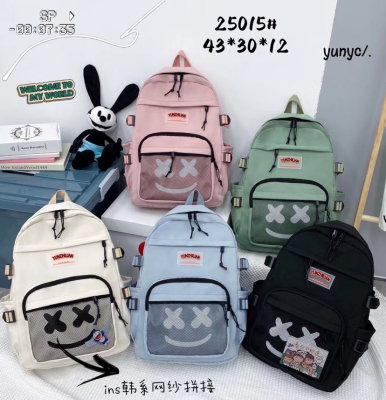 College Style Leisure All-Matching Backpack Student Schoolbag Junior and Senior High School Sports 25015#