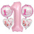 32-Inch Digital 18 Inch 1-Year-Old Balloon Package Baby Full-Year Birthday Party Decoration Layout Set Wholesale Custom