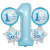 32-Inch Digital 18 Inch 1-Year-Old Balloon Package Baby Full-Year Birthday Party Decoration Layout Set Wholesale Custom