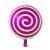 New 18-Inch round Lollipop Aluminum Foil Balloon Children Full-Year Birthday Party Candy Decoration Wholesale