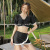 Women's Two-Piece Swimsuit Conservative Three-Piece Suit Covering Belly Thin New Korean Ins Style Hot Spring Swimsuit