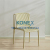 Outdoor Coffee Chair Plastic Backrest Dining Chair Hotel Banquet Chair Simple Office Lounge Chair Hollow Chair