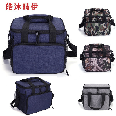 Outdoor Picnic Emery Fabric Insulated Bag Waterproof Lunch Box Portable Food and Beverage Fresh Ice Pack Wholesale