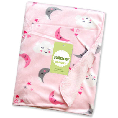 Wholesale polyester printed polar fleece baby flannelsilk bl