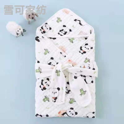 Six-Layer Gauze High Density Baby Baby's Blanket Cloak Nap Blanket Breathable Pure Cotton Lint-Free Bath Towel for Children 90*90