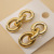 CCB Acrylic Chain Earrings Necklace European and American Earrings Geometric Elegance Retro Long Earrings Cross-Border Hot Sale