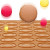 48 round Hole Large round Macaron Silica Gel Pad Macaron Kitchen Baking Insulation Dough Kneading Children's Placemat