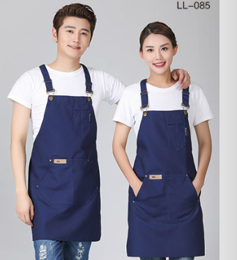 Hongxiang Factory Direct Sales Neck-Hanging Apron Kitchen Restaurant Waiter Apron