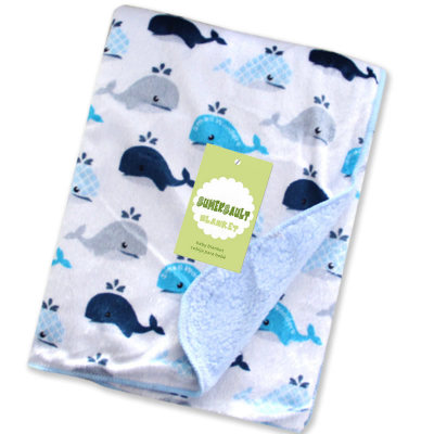 Wholesale polyester printed polar fleece baby flannelbaby mi