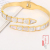 Internet Celebrity Same Style Snake Shell Bracelet Women's Fashion Diamond-Embedded Opening Titanium Steel Bracelet Temperament Personalized Jewelry Accessories