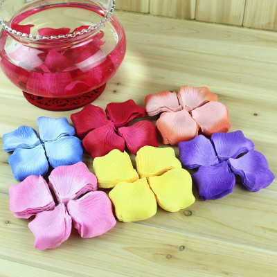 Wedding Supplies Wholesale High-Grade Non-Woven Fabric Artificial Rose Petal Bed Flower Spreading Hand Throwing Flower Multi-Color Optional 100 Pieces