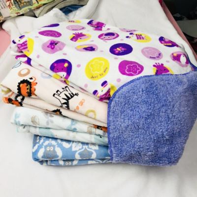 Newborn Baby Printed Baby's Blanket Spring and Autumn Package Quilt Keep Baby Warm Package Quilt Hug Blanket Shu Velveteen Blanket