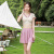 Swimsuit Skirt Split Two-Piece Suit Swimsuit with Chest Pad Wireless Cup Hot Spring New Women's Swimsuit