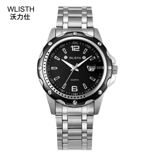 Walishi Watch Men‘s Waterproof Luminous Steel Strap Watch Fashion Men‘s Business Watch Foreign Trade Watch Wholesale