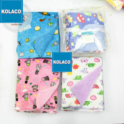 Wholesale polyester printed polar fleece baby flannelpattern