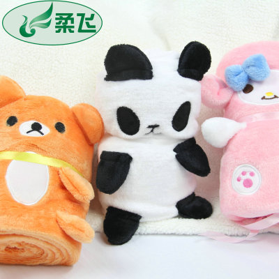 Animal Blanket Cute Animal Air Conditioning Blanket Cartoon Blanket Panda Elephant Rabbit Blanket Baby Blanket Roll Carpet