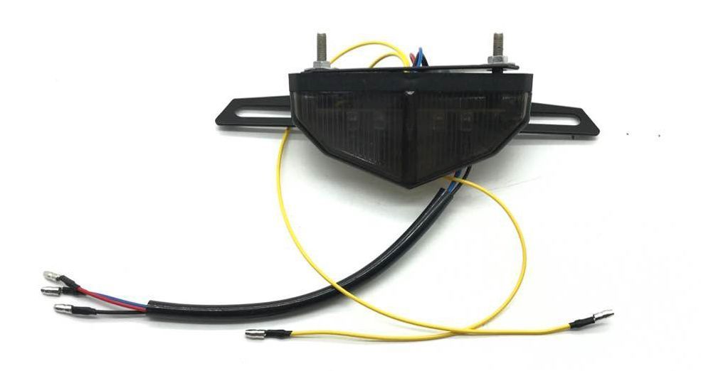 摩托车刹车灯行车灯12V5线灰壳F5灯珠11灯牌照灯摩托车尾灯