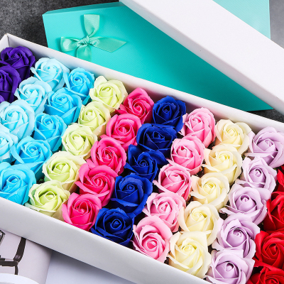 E-Commerce Foreign Trade Hot Sale Rose Soap Flower First 3-Layer Water Flower Shop Bag Bouquet Material Wedding